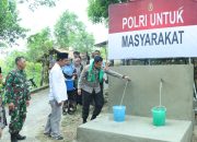 Atasi Krisis Air Bersih, Kapolres Bangkalan Berikan Bantuan Sumur Bor