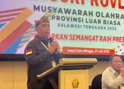 Andi Ady Aksar Terpilih Menjadi ketua KONI Sultra 2025-2029