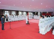 Gubernur Sultra Kukuhkan 42 Anggota Paskibraka Sultra 2025