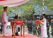 Gubernur Sultra Pimpin Upacara Penurunan Bendera HUT ke-80 RI