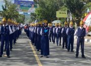 Sambut HUT ke-80 RI, SMPN 15 Kendari Ikuti Lomba Gerak Jalan Indah Tingkat Kota Kendari