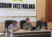 Ikuti Vicon, Dandim 1412/Kolaka Siap Dukung Program Pemerintah Peningkatan Kualitas Gizi Masyarakat 