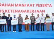 Rakornas PHD di Kendari, BPJS Ketenagakerjaan Serahkan Santunan Rp2,8 Miliar ke 5 Ahli Waris