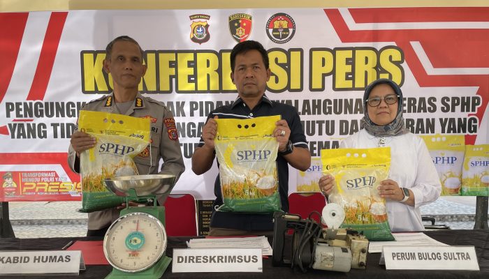 Polda Sultra Bongkar Penipuan Beras SPHP, Berat dan Harga Tak Sesuai