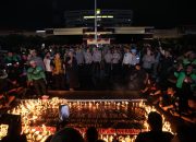 Ojol di Jatim Bersama Polri dan TNI Doa Bersama untuk Affan, Komitmen Kondusif