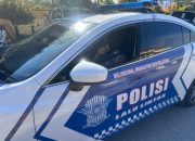 Patroli PJR dan Polwan Ditlantas Polda Sultra Imbau Pengendara Untuk Tertib Berlalu Lintas
