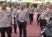 Sukseskan Pelaksanaan STQH Nasional ke-28 di Kendari, Direktorat Lalu Lintas Polda Sultra Gelar Apel Gelar Kendaraan Operasional