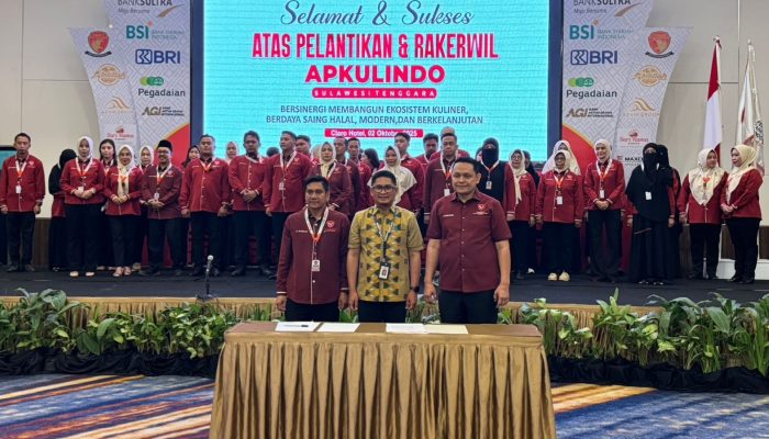 Rahman Rahim Pimpin Apkulindo Sultra Periode 2025 - 2028, Dorong Ekosistem Kuliner Halal dan Berkelanjutan