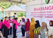 Bhayangkari Daerah Sultra Gelar Kegiatan Peduli di Desa Wawatu, Salurkan Bantuan dan Layanan Kesehatan