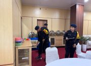 Gegana Satbrimob Polda Sultra Laksanakan Sterilisasi Lokasi STQH Nasional XXVIII di Kota Kendari