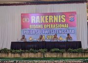 Biro Ops Polda Sultra Gelar Rakernis Bidang Opsnal Tahun Anggaran 2025 di Kendari