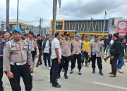 Polda Sultra Kerahkan 841 Personel Gabungan Pengamanan Konstatering di Bundaran Tapak Kuda Kendari