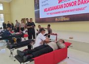 Peringati HUT Humas Polri ke-74, Bid Humas Polda Sultra Gelar Donor Darah Serentak