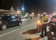 Patroli Gabungan Ditlantas Polda Sultra dan Polresta Kendari Bubarkan Balap Liar di Seputaran MTQ