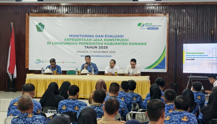Pemkab Konawe dan BPJS Ketenagakerjaan Perkuat Pengawasan Jaminan Sosial di Sektor Konstruksi