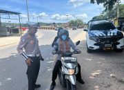 Penegakan Disiplin Berlalu Lintas, Ditlantas Polda Sultra Berikan 91 Teguran dan 1 Tilang di Jalan Setia Budi