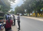 Ditlantas Polda Sultra Gelar Penindakan Pelanggaran Lalu Lintas di Jl. Dewi Sartika, 25 Pengendara Ditegur dan 4 Ditilang