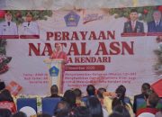 Hadiri Perayaan Natal ASN Pemkot Kendari, Wali Kota Serukan Kerja Bersama Bangun Kota