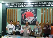 Polda Sultra Gagalkan Peredaran 6,5 Kg Sabu Jaringan Internasional, Kurir Diringkus di Kendari