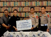 Jasa Raharja Sultra Serahkan Bantuan Atribut Patroli Keamanan Sekolah kepada Polresta Kendari 