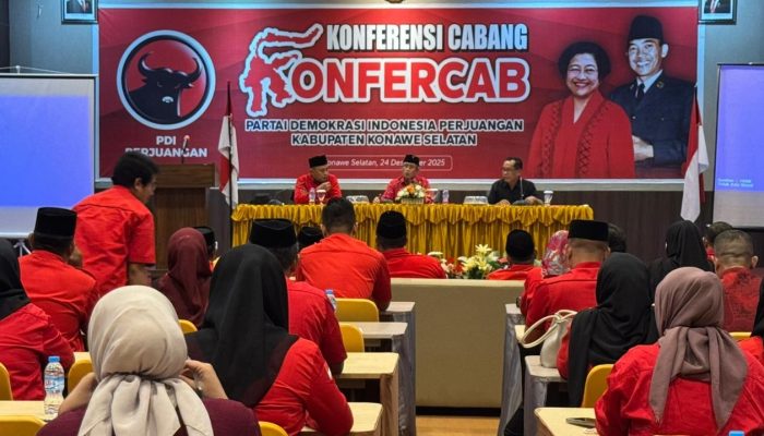 Herman Pambahako Pimpin DPC PDI Perjuangan Konsel, Bidik 1 Kursi Tiap Dapil