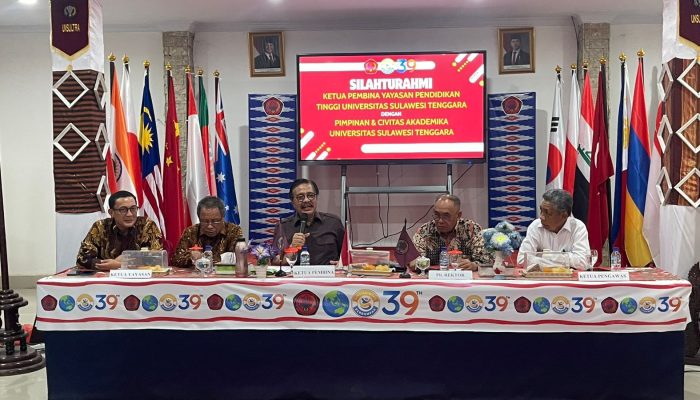 Silaturahmi ke Unsultra, Nur Alam Ajak Civitas Akademika Perkuat Soliditas