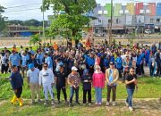 Pemkot Kendari bersama Ratusan Pemuda Gelar Kerja Bakti Youth City Changers di Taman Kali Kadia 