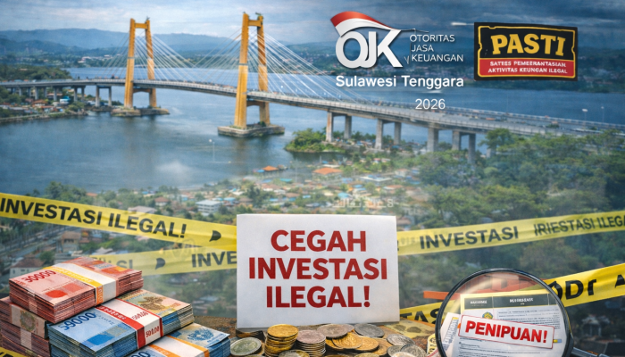 Cegah Investasi Ilegal, OJK Sultra Gandeng Satgas PASTI di 2026