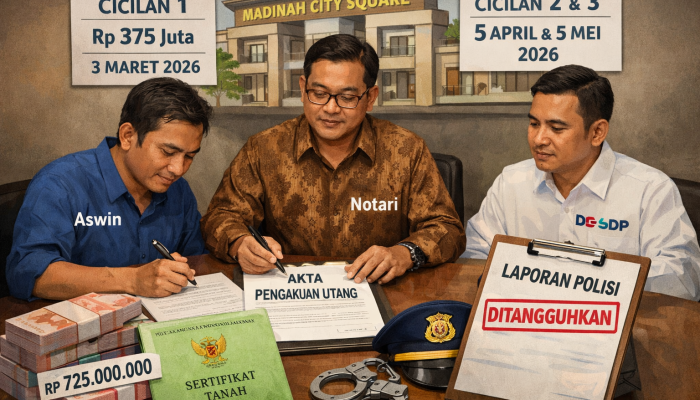 PT SDP Kendari Bersedia Kembalikan Rp725 Juta ke Konsumen, Laporan Polisi Dihentikan Sementara