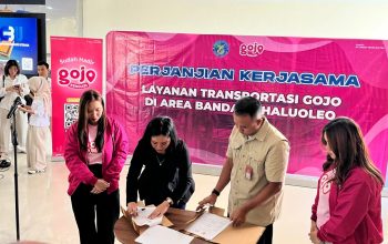 Koperasi Lanud Haluoleo dan Gojo Jalin Kerja Sama, Integrasikan Layanan Antar-Jemput di Bandara