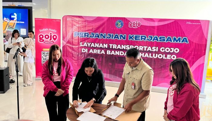 Koperasi Lanud Haluoleo dan Gojo Jalin Kerja Sama, Integrasikan Layanan Antar-Jemput di Bandara