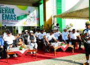 Kakanwil Kemenag Sultra Melaunching Gerak Emas “Hemat Sehat Bersepeda”