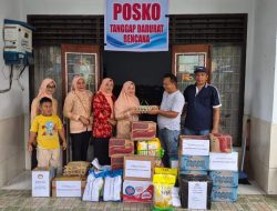 Peduli Sesama, DWP Kendari Salurkan Bantuan Sembako untuk Korban Banjir di Posko Tanggap Darurat