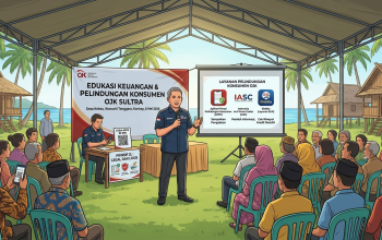 OJK Sultra Perkenalkan Kanal Pengaduan dan Cek Kredit ke Warga Konkep