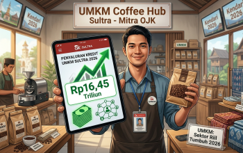 OJK Sebut Penyaluran Kredit UMKM Triwulan I 2026 di Sultra Capai Rp16,45 Triliun