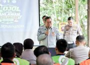 Dukung Kegiatan Polantas Menyapa: Jasa Raharja Bekali Komunitas Ojol dengan Edukasi Keselamatan dan PPGD