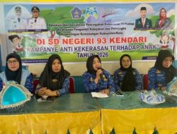 Pemkot Kendari Gencar Kampanye Anti Kekerasan di Sekolah, Siswa SDN 93 Dibekali Edukasi Perlindungan Diri