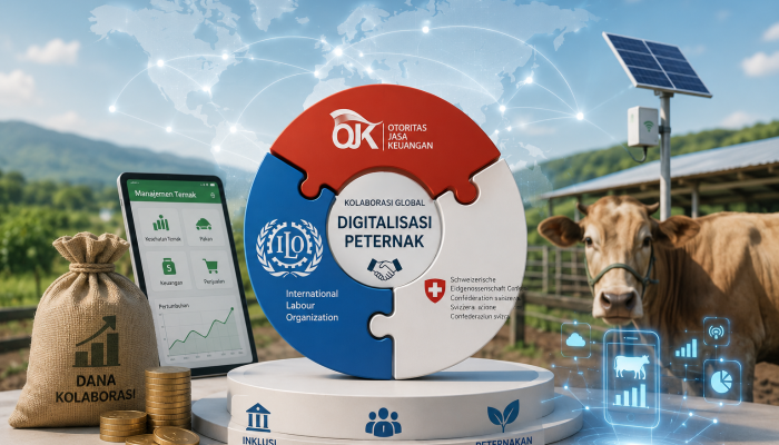 Kolaborasi Global OJK, ILO, dan Swiss Kucurkan Dana Digitalisasi Peternak