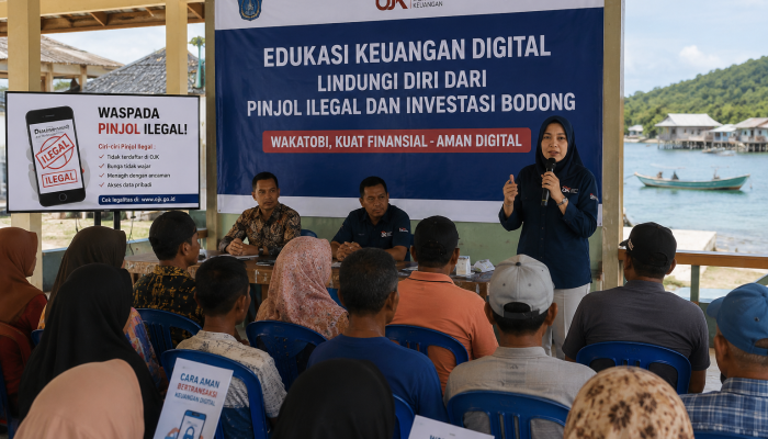 Lindungi Warga Pesisir dari Pinjol Ilegal, Pemkab Wakatobi dan OJK Perkuat Edukasi Keuangan Digital