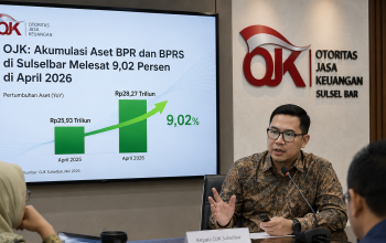 OJK: Akumulasi Aset BPR dan BPRS di Sulselbar Melesat 9,02 Persen di April 2026