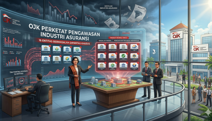 OJK Perketat Pengawasan Industri Asuransi, 16 Entitas Bermasalah Dipantau Khusus
