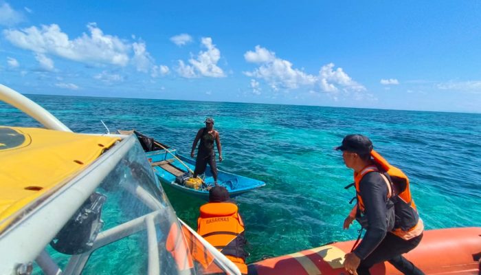 Longboat Mati Mesin di Perairan Karang Kapota, Nelayan Wakatobi Ditemukan Selamat