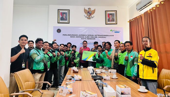 BPJS Ketenagakerjaan Gandeng Ojol di Kendari, Lindungi Pekerja Jalanan dari Risiko Kecelakaan