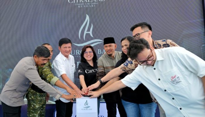 Groundbreaking Mega Cluster Aurora Bay Dimulai, Pemkot Kendari Tegaskan Komitmen Dukung Investasi Berkelanjutan