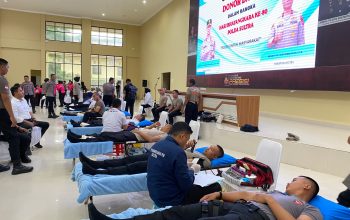 Polda Sultra Lampaui Target Donor Darah Hari Bhayangkara ke-80, Berhasil Himpun 854 Kantong Darah