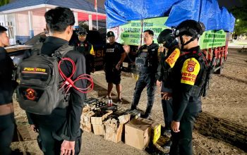 Patroli Tengah Malam, Polda Sultra Amankan 168 Botol Miras Ilegal di Pelabuhan Wawonii