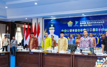 RUPS PT BPR Bahteramas di Aula Merah Putih Rumah Jabatan Gubernur Sultra.