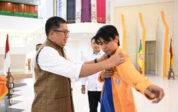 Pelepasan Mahasiswa Universitas Halu Oleo untuk KKN 2026.