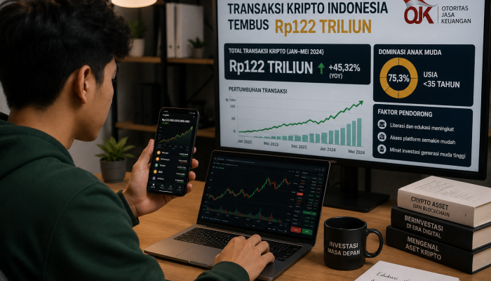 Transaksi Kripto Indonesia Tembus Rp122 Triliun, OJK Sebut Didominasi Anak Muda