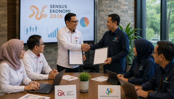 OJK dan BPS Sultra Bersinergi Kawal Pelaksanaan Sensus Ekonomi 2026